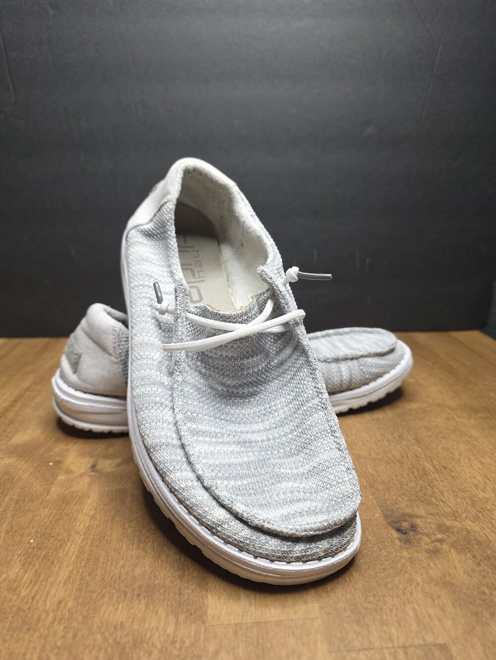 Hey Dude Wendy Sox Glacier Gray Sz 9